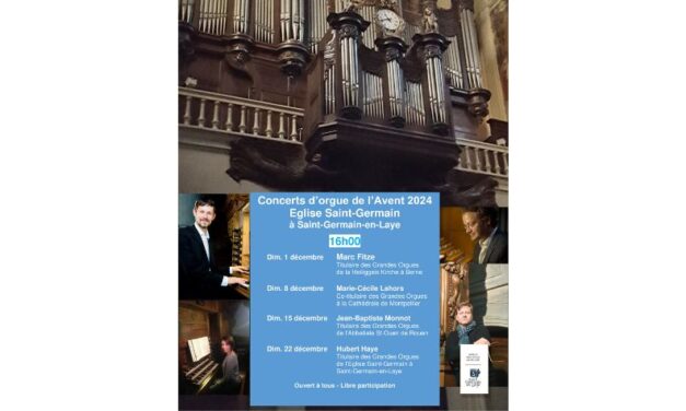 Concerts d’orgue de l’Avent 2024